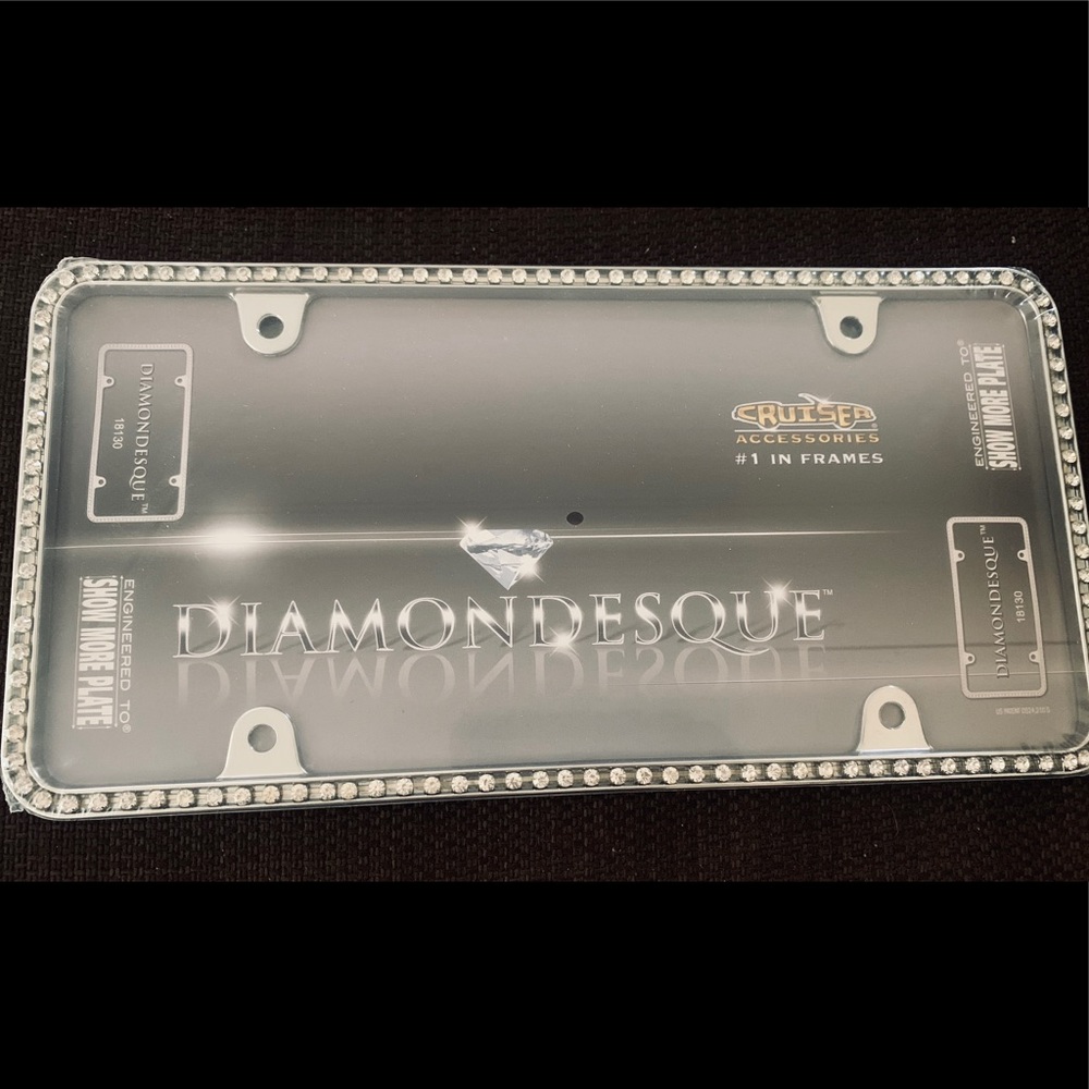 Diamond license plate “brand new”